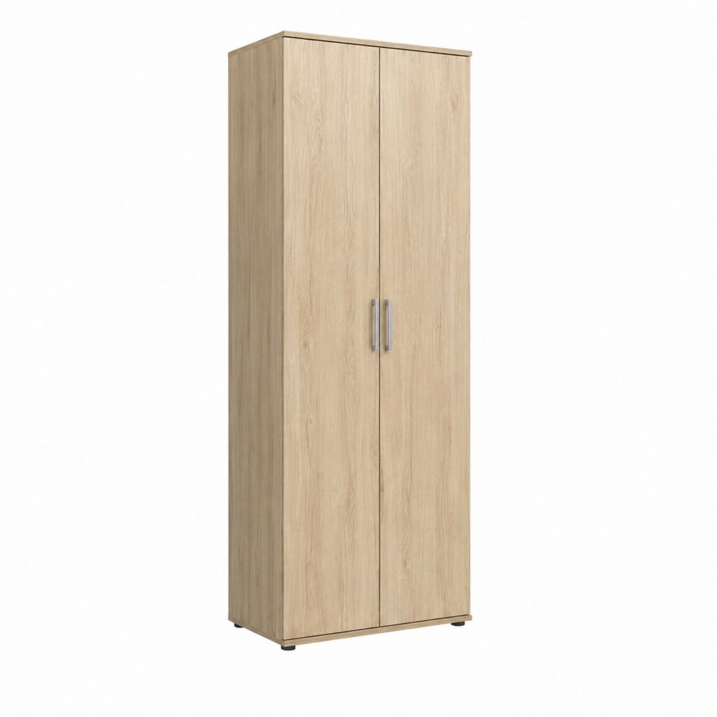 Kleiderschrank 2-türig Eiche Sonoma Holzwerkstoff rechteckig 80 x 50 x 180 cm
