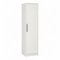 Kleiderschrank 1-türig Weiß Spanplatte rechteckig 50 x 40 x 180 cm