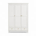 3-türiger Kleiderschrank Weiß MDF Rechteckig 150 x 200 x 60 cm